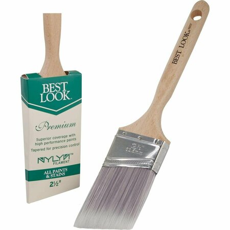 BEST LOOK Premium 2.5 In. Angle Nylyn Paint Brush DIB 422-250